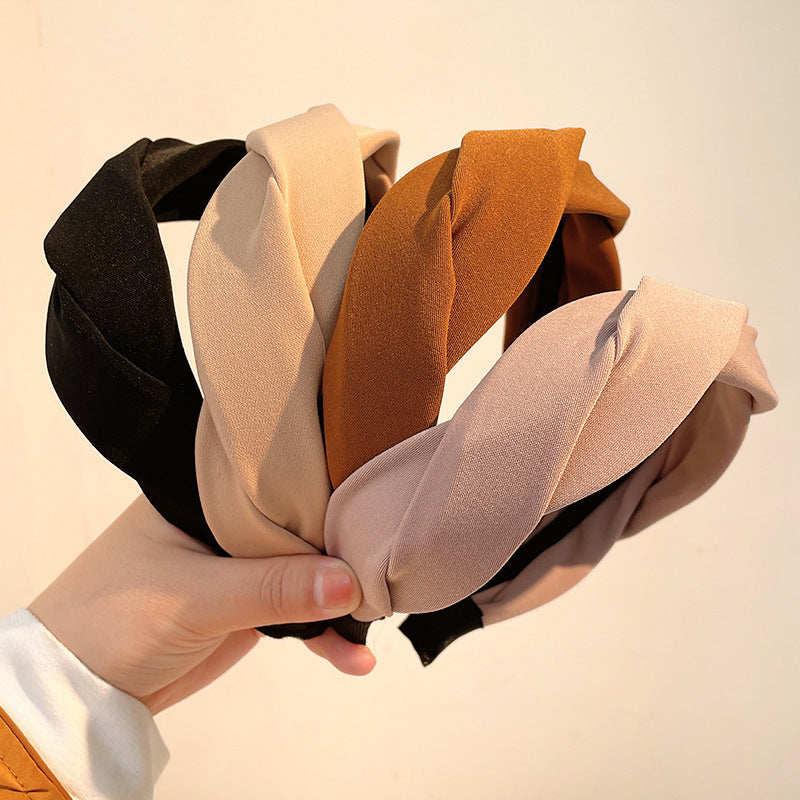 Wholesale French retro elegant high top twist headband